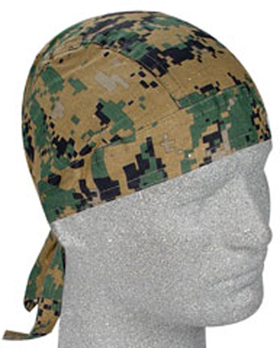 Digital Green Camouflage, Standard Headwrap